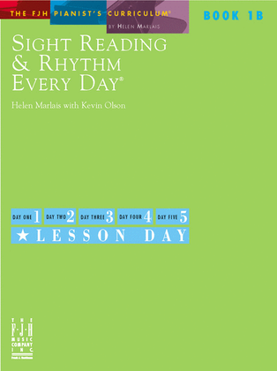 Book cover for Sight Reading & Rhythm Every Day, Book 1B
