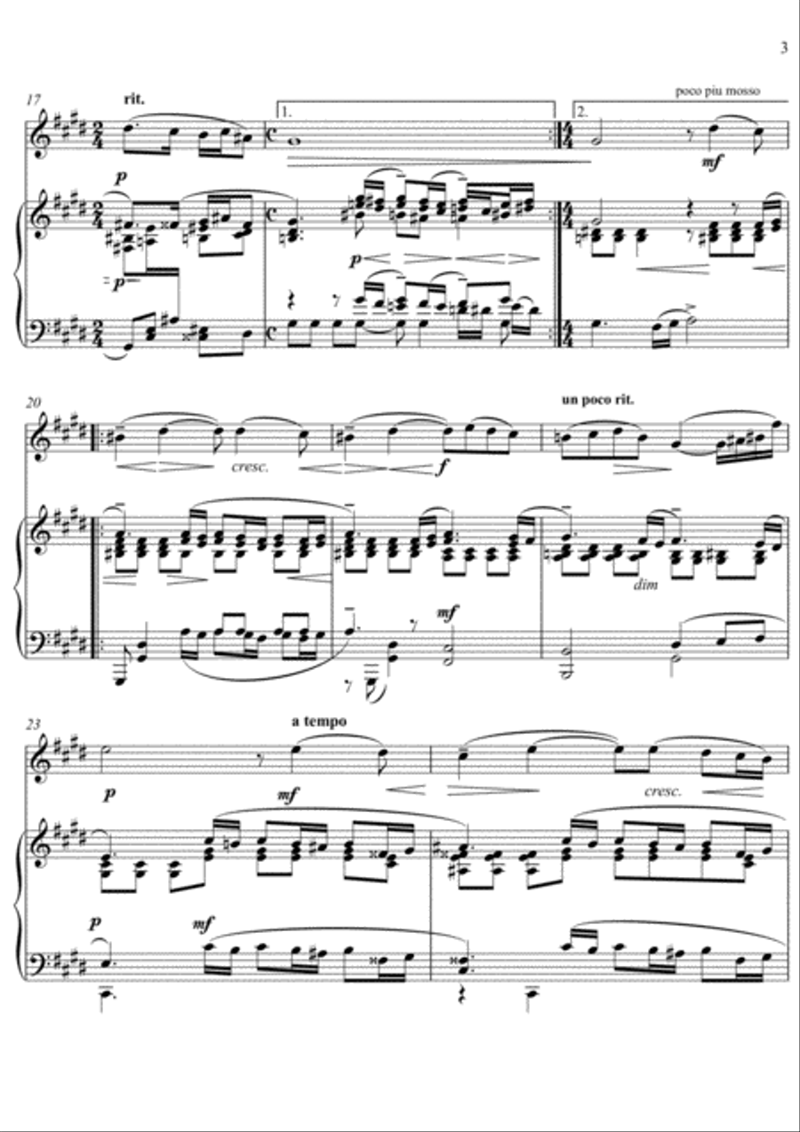 Sergei Rachmaninoff - Vocalise (Violin Solo) Sergei Rachmaninoff - Vocalise (Violin Solo) Violin Solo scores gallery preview page 3