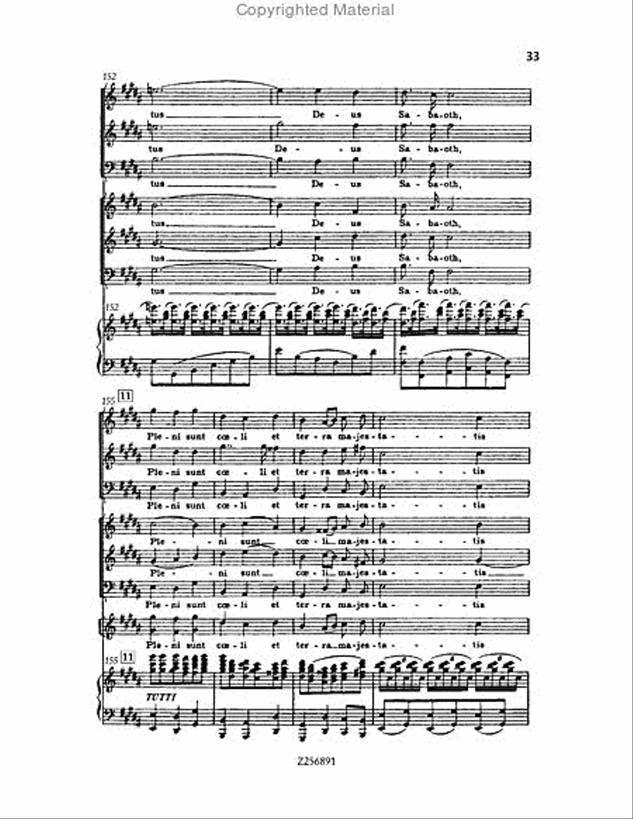 Te Deum, H 118 Choir scores gallery preview page 33
