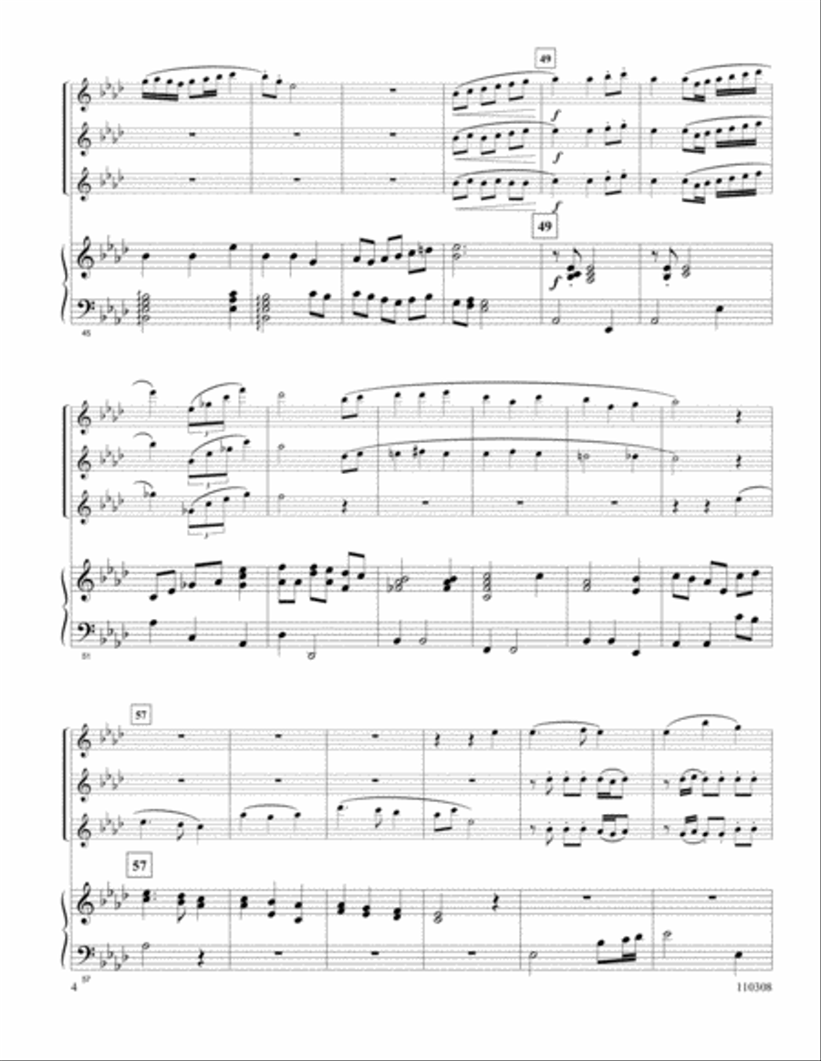 Away In A Manger Flute Trio scores gallery preview page 4
