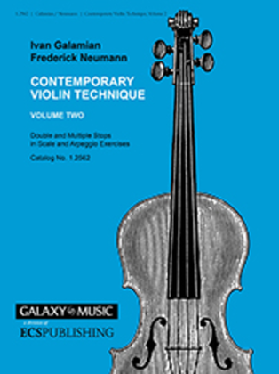 Book cover for Contemporary Violin Technique, Volume 2
