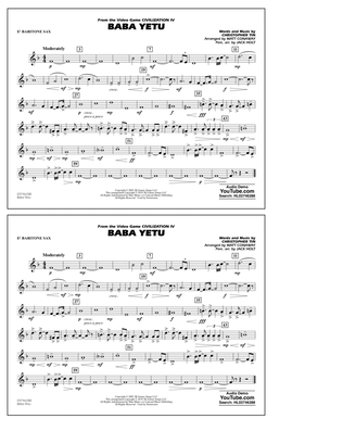 Baba Yetu (from Civilization IV) (arr. Matt Conaway) - Eb Baritone Sax