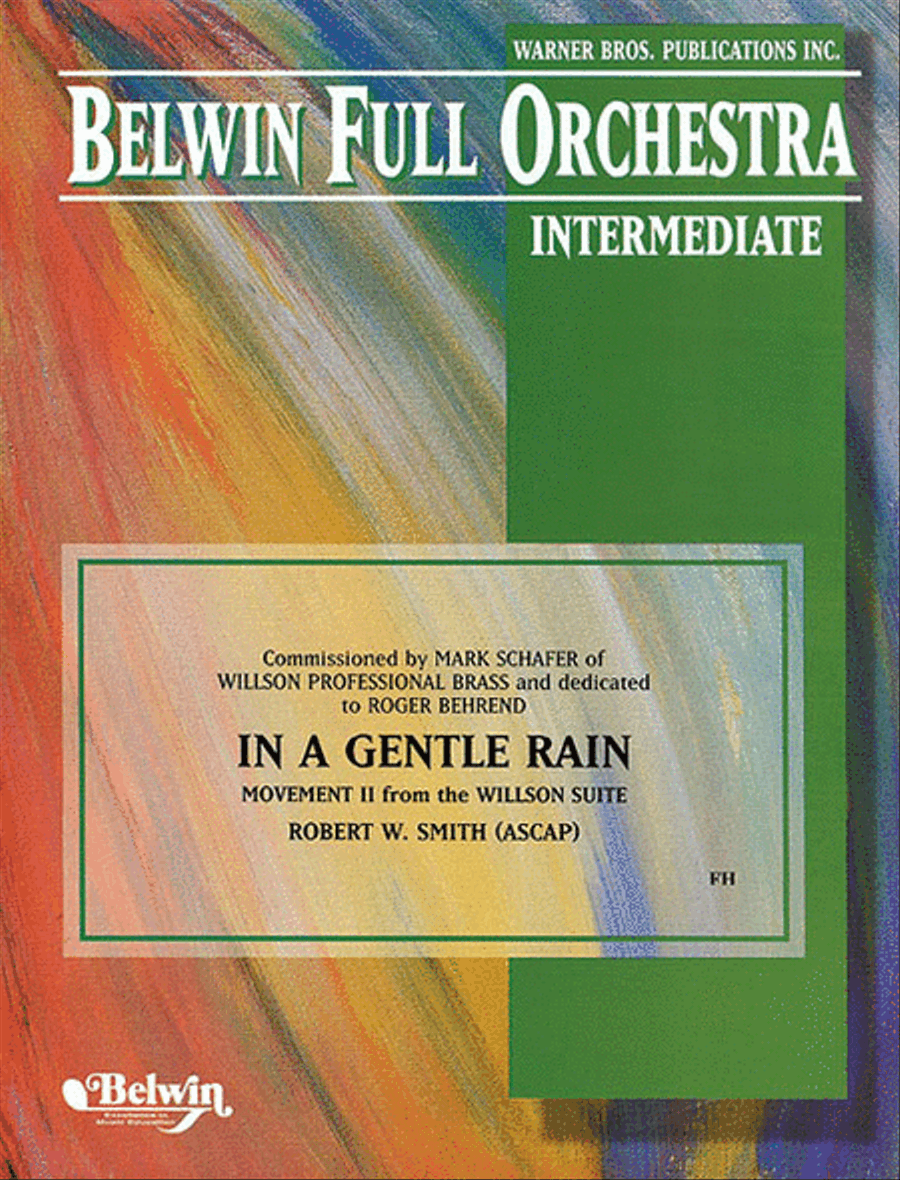 In a Gentle Rain (Movement II from the Willson Suite) Full Orchestra scores gallery preview page 1
