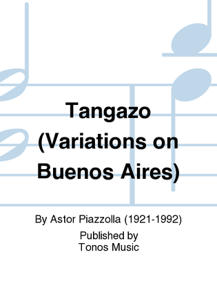 Book cover for Tangazo (Variations on Buenos Aires)