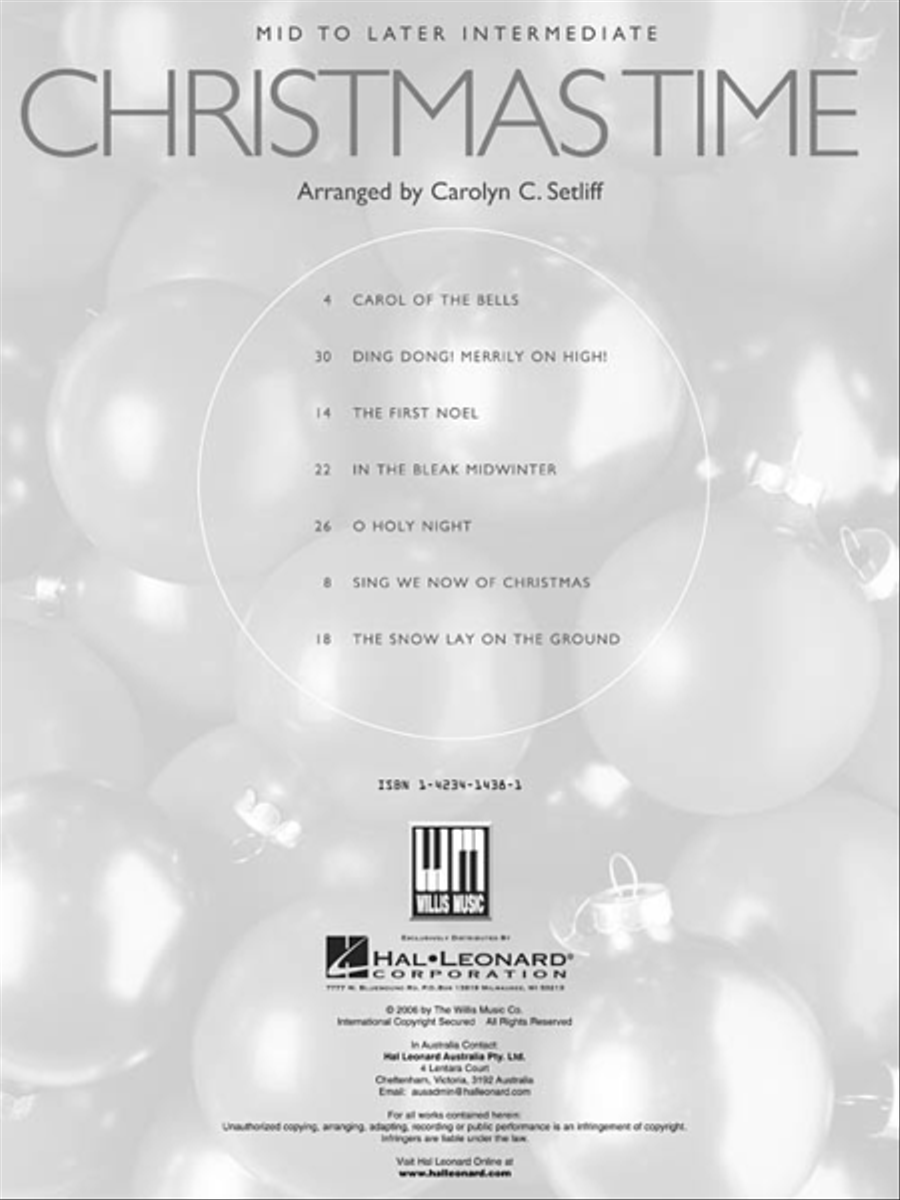 Christmas Time Piano Solo scores gallery preview page 2