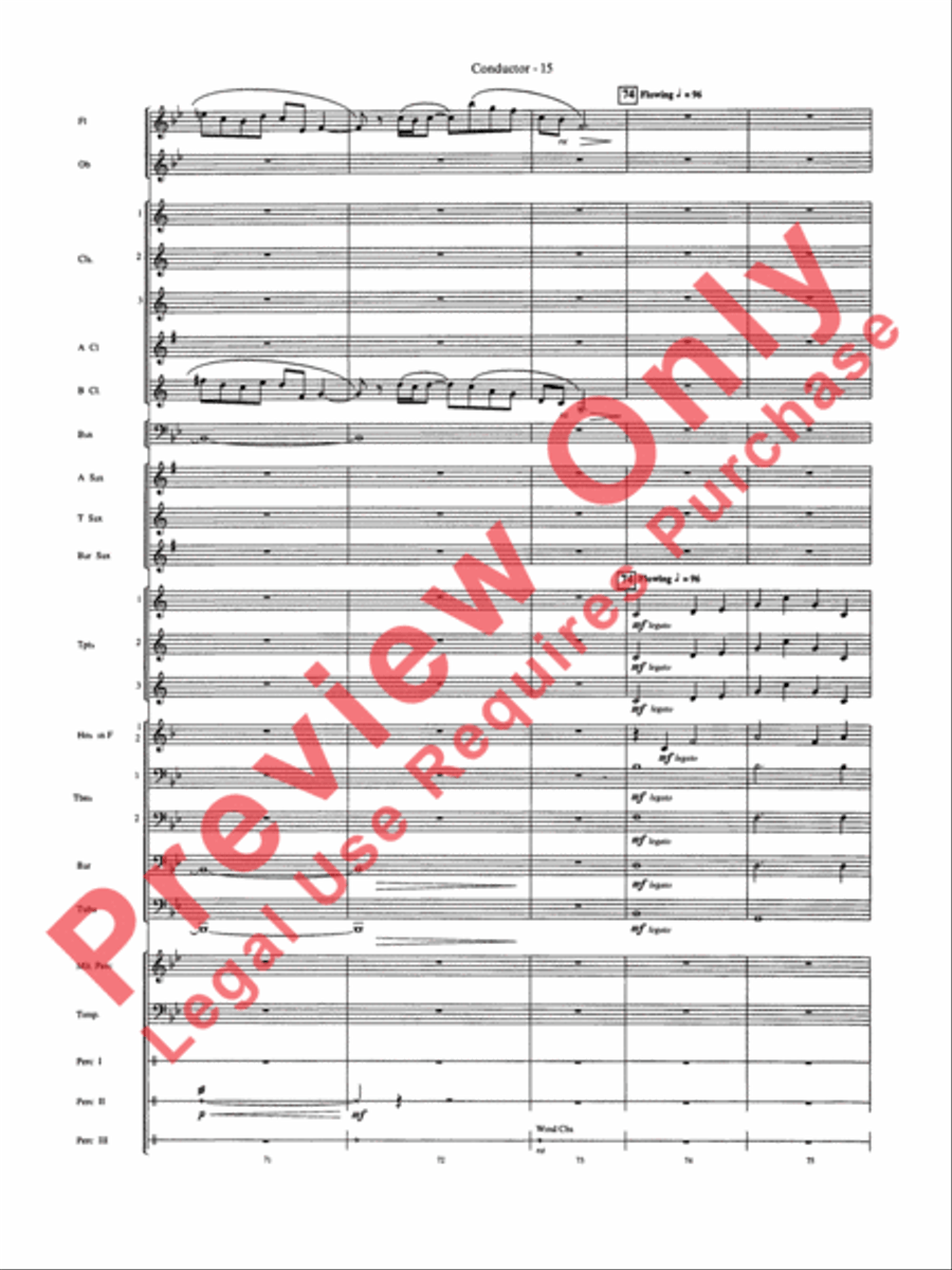 Into the Storm Concert Band scores gallery preview page 18