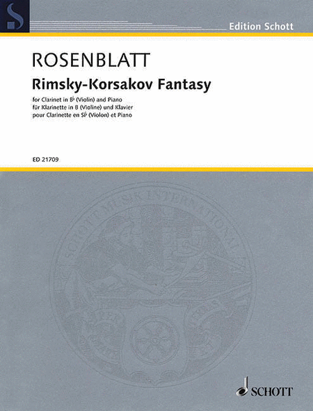 Rimsky-korsakov Fantasy B-flat Clarinet (or Violin) And Piano