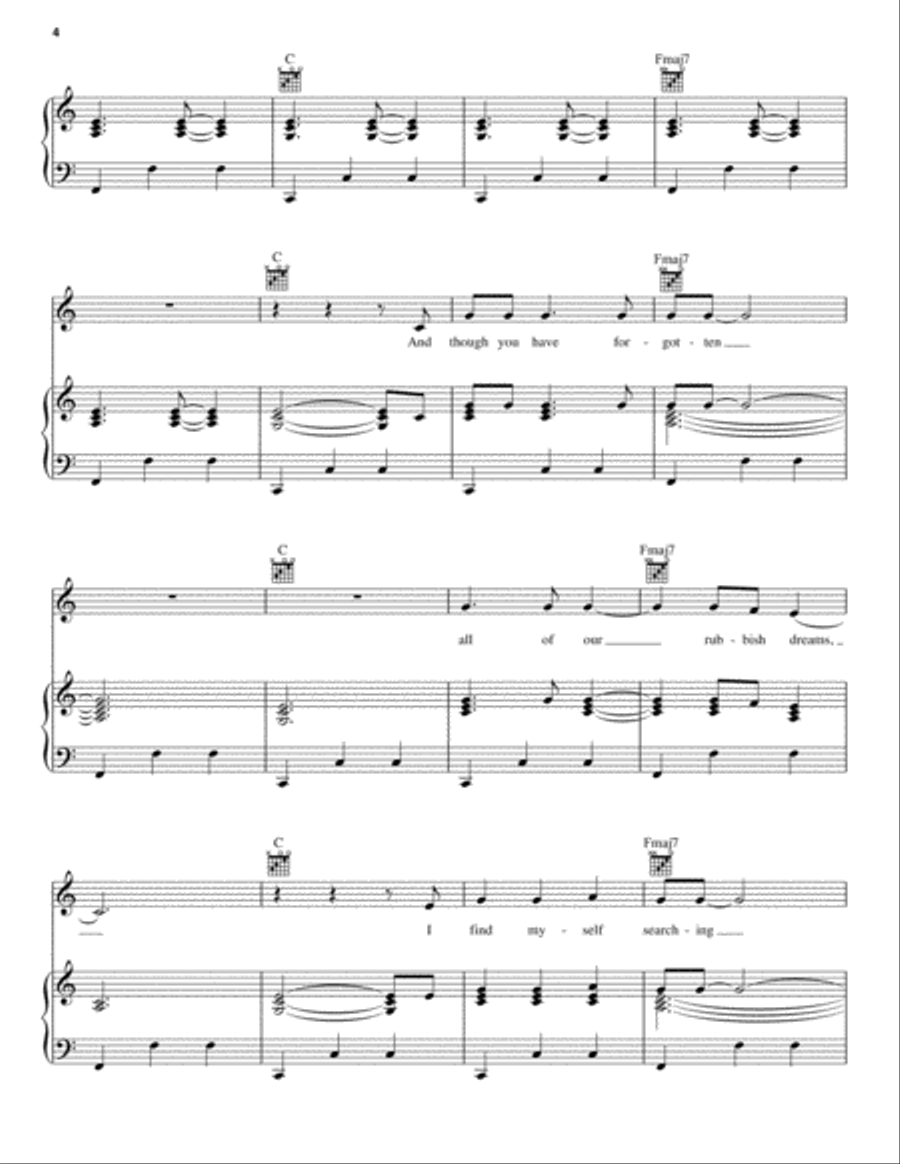 Once I Was Piano, Vocal, Guitar scores gallery preview page 4
