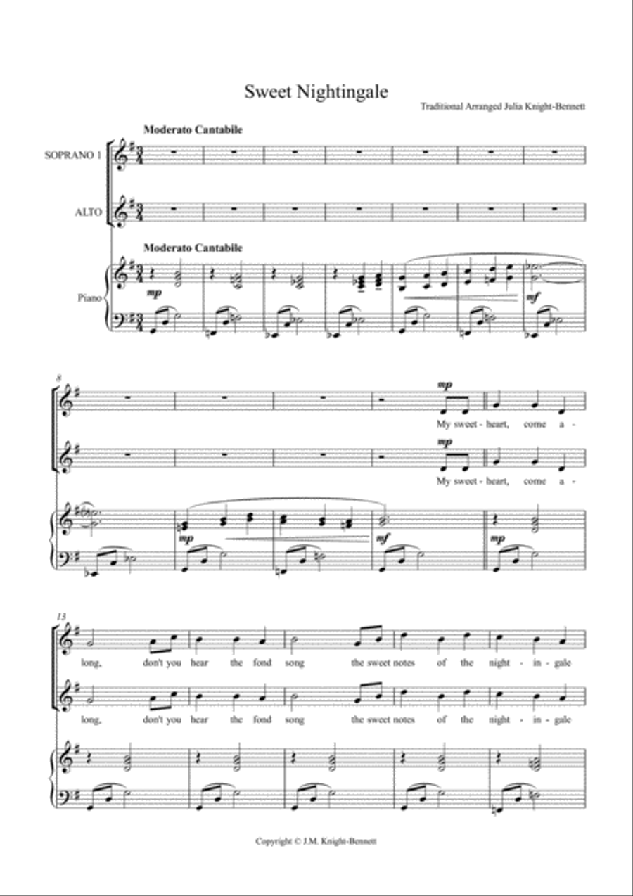 Sweet Nightingale Sweet Nightingale SA scores gallery preview page 1