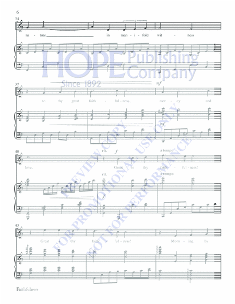 Faithfulness Faithfulness 4-Part scores gallery preview page 6