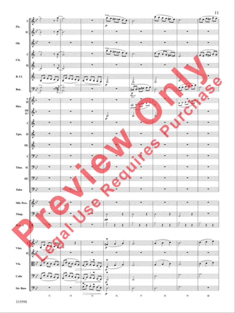 Variations on a Theme by Haydn (score only) Full Orchestra scores gallery preview page 12