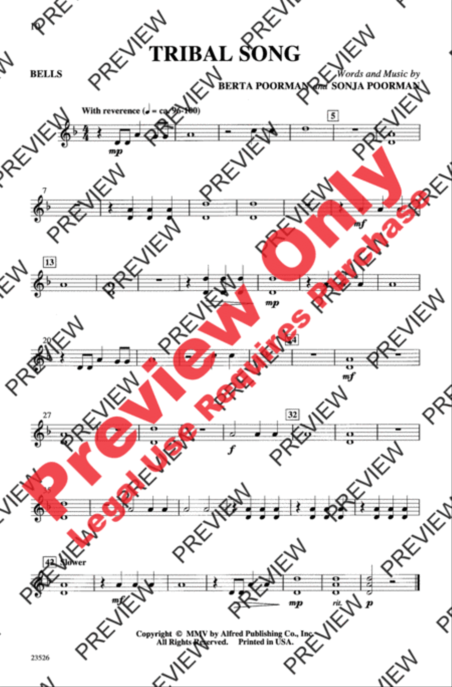 Tribal Song 2-Part scores gallery preview page 10