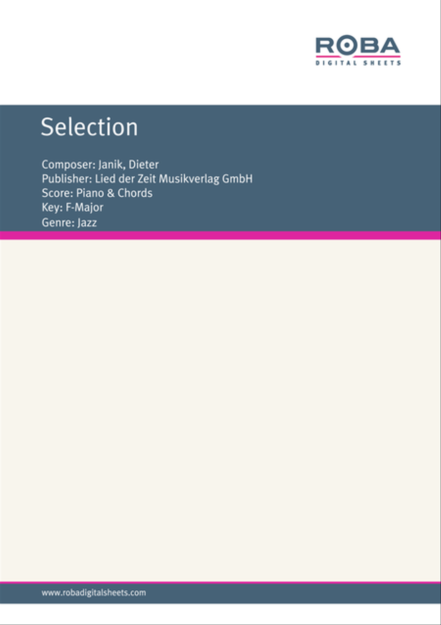 Selection Piano scores gallery preview page 1
