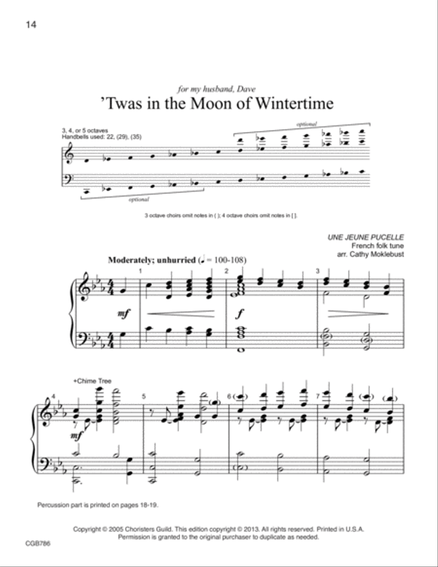 Celebrate the Season: Reproducible Advent and Christmas Carols (3-5 octaves) 5-Octaves scores gallery preview page 7