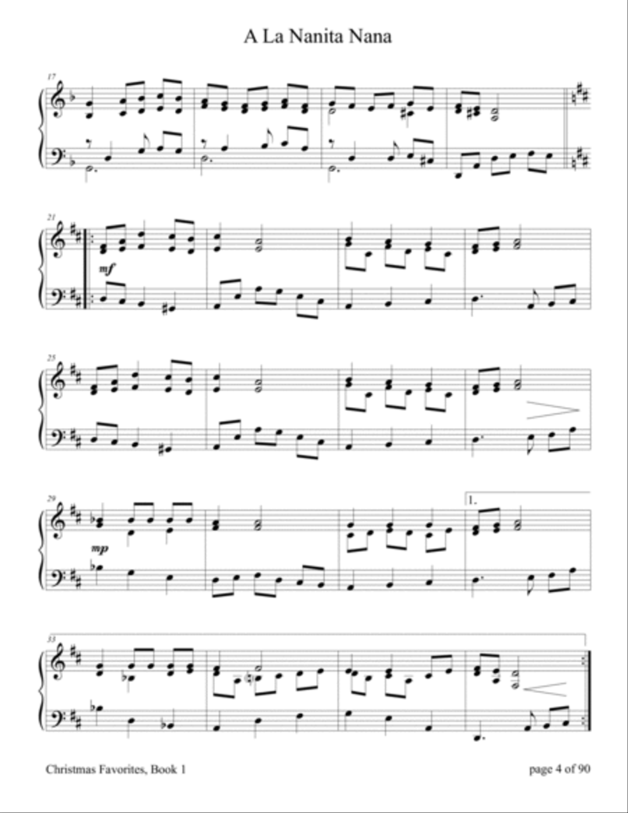 Christmas Favorites, Book 1 (A Collection of 25 Piano Solos) Piano Solo scores gallery preview page 6