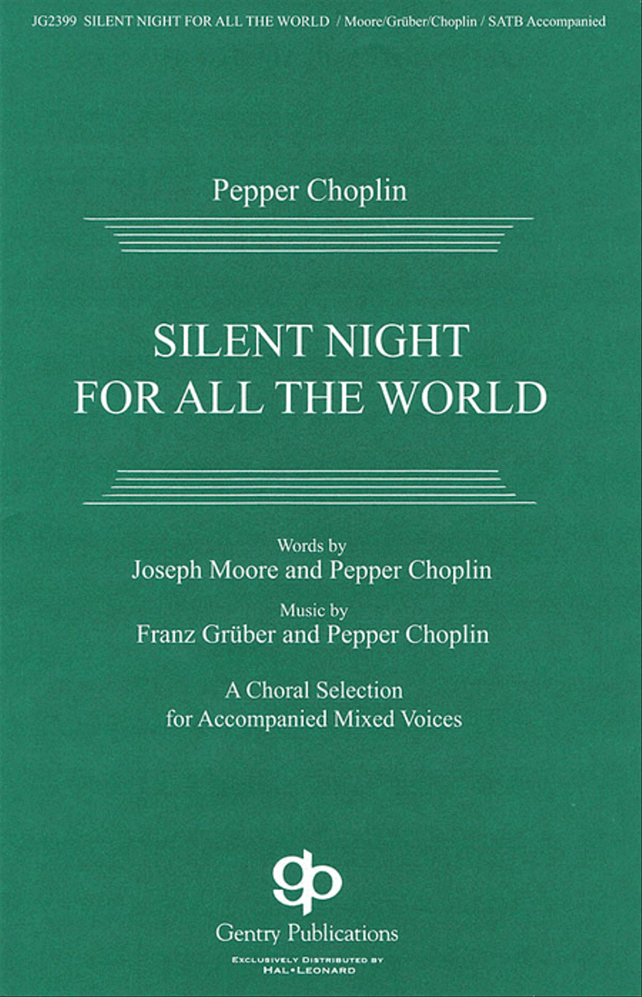 Silent Night for All the World 4-Part scores gallery preview page 1