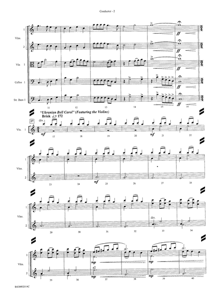 Christmas in the Round (A Holiday Prism for String Orchestra): Score
