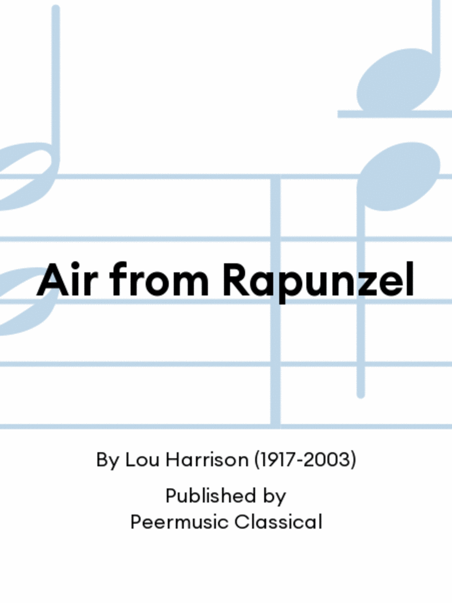 Air from Rapunzel Flute scores gallery preview page 1
