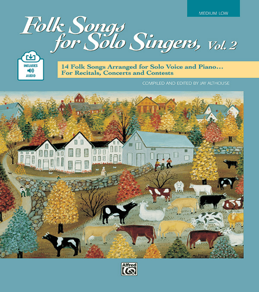 Folk Songs for Solo Singers, Volume 2 Medium Voice scores gallery preview page 1