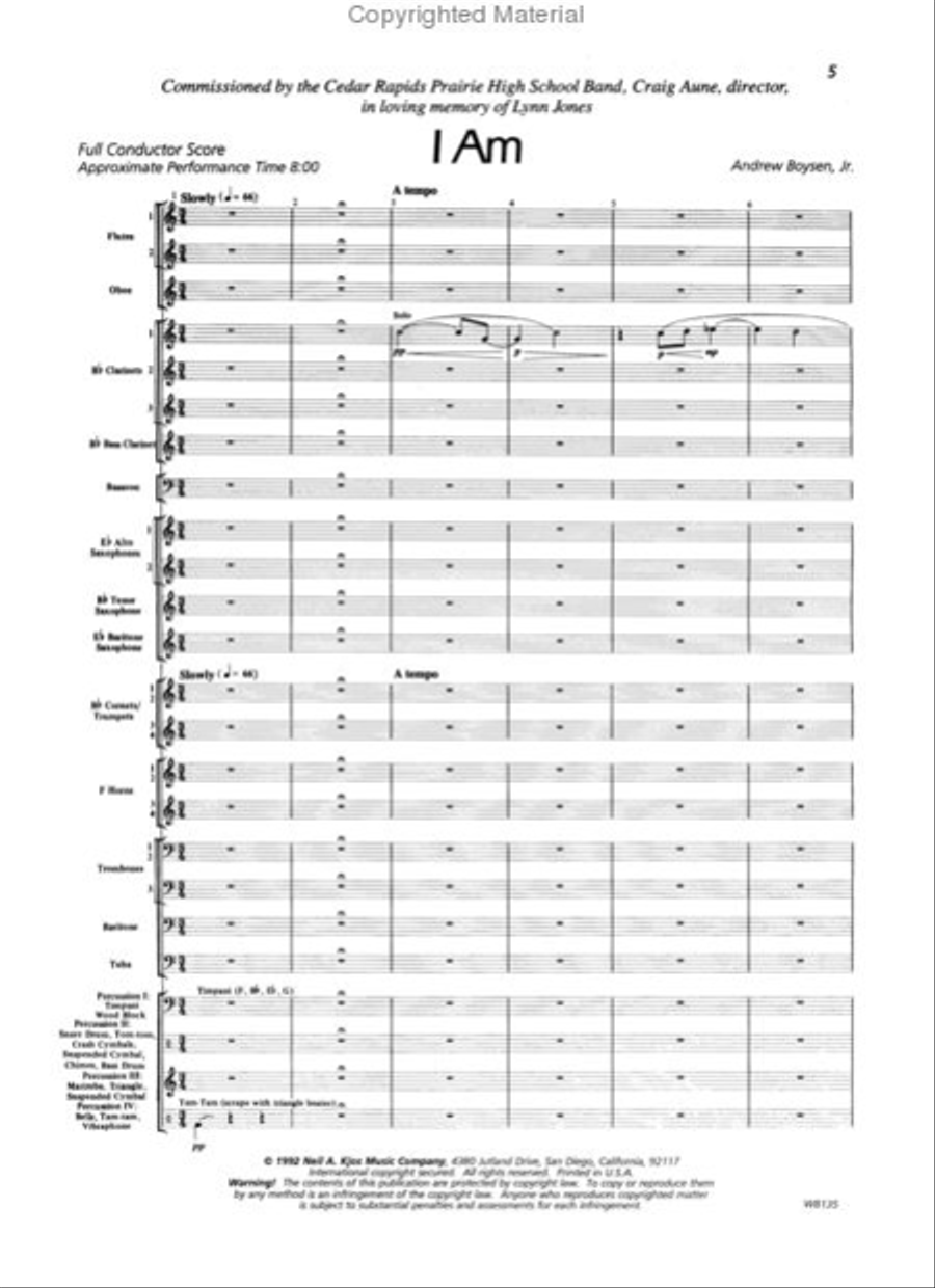 I Am Concert Band scores gallery preview page 2
