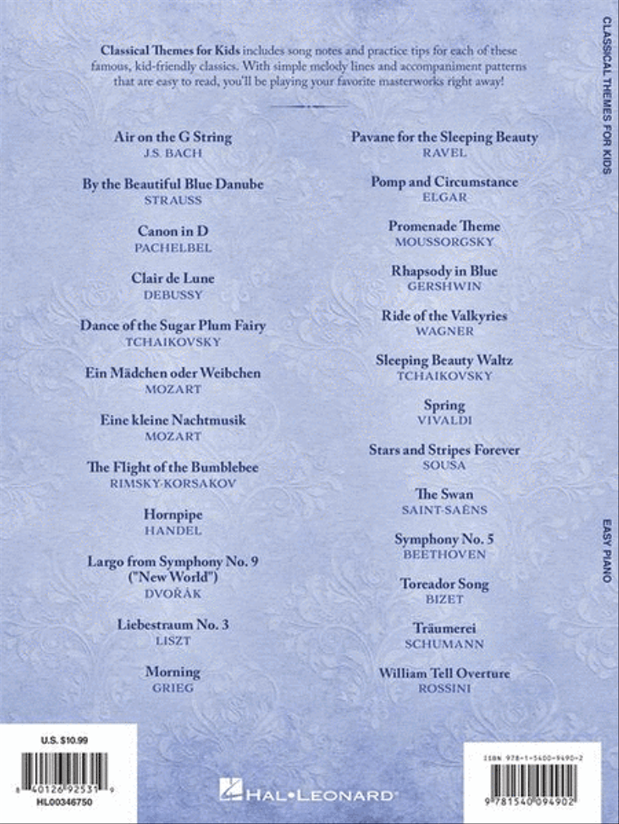 Classical Themes for Kids Easy Piano scores gallery preview page 8