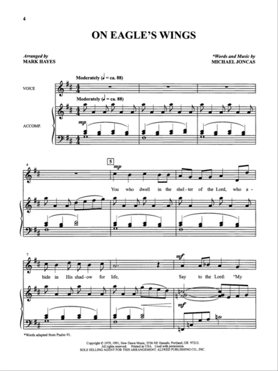 The Mark Hayes Vocal Solo Collection -- 10 Hymns and Gospel Songs for Solo Voice Voice Solo scores gallery preview page 6