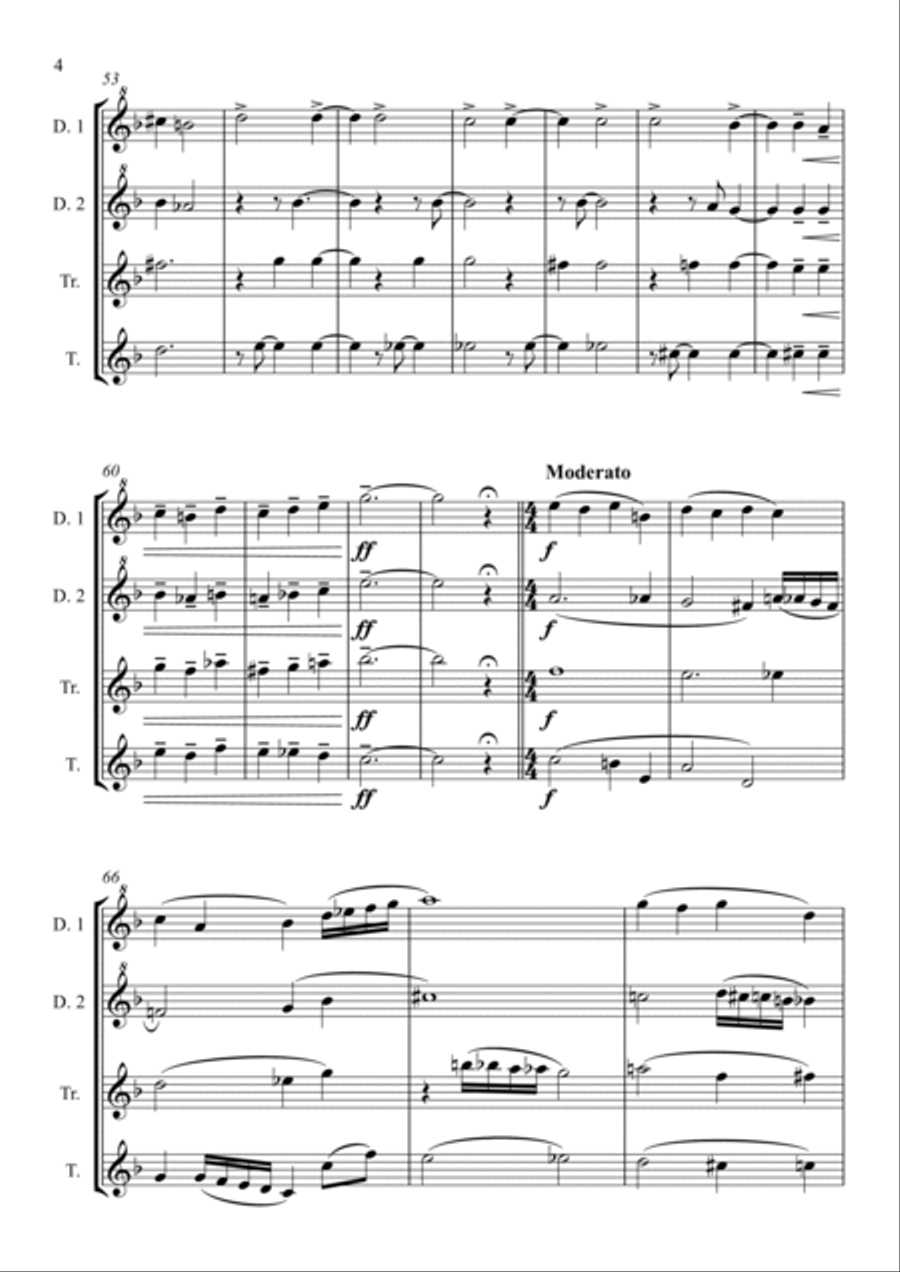 Four Moments - Recorder Quartet Recorder scores gallery preview page 4