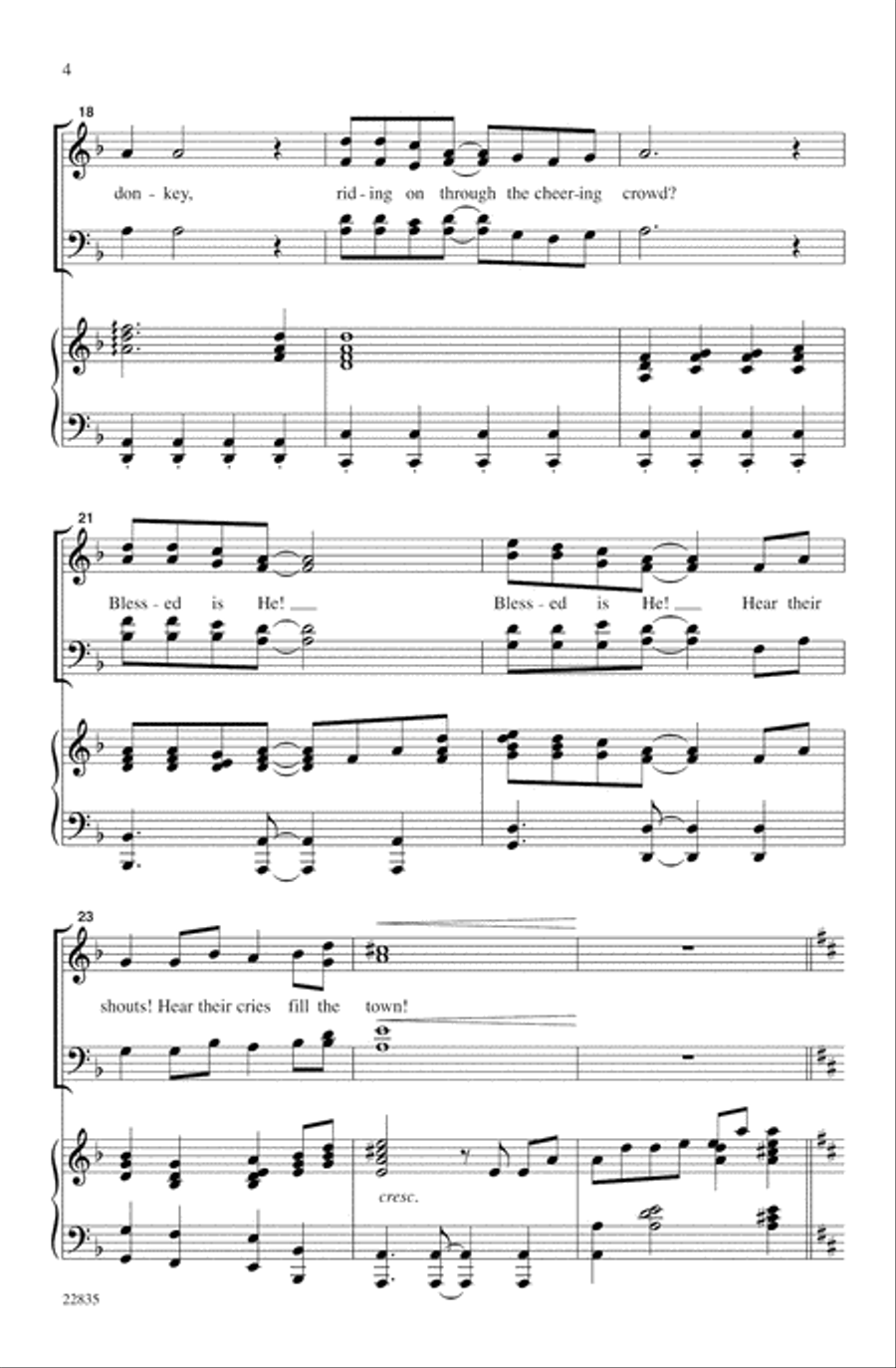 Ride On, King Jesus! Ride On, King Jesus! 4-Part scores gallery preview page 4