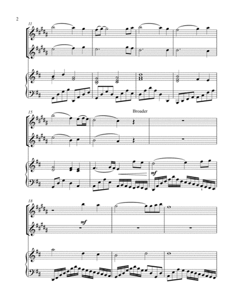 Pachelbel's Noel (treble Eb instrument duet) image number null