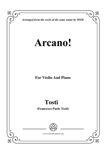Tosti-Arcano!, for Violin and Piano image number null