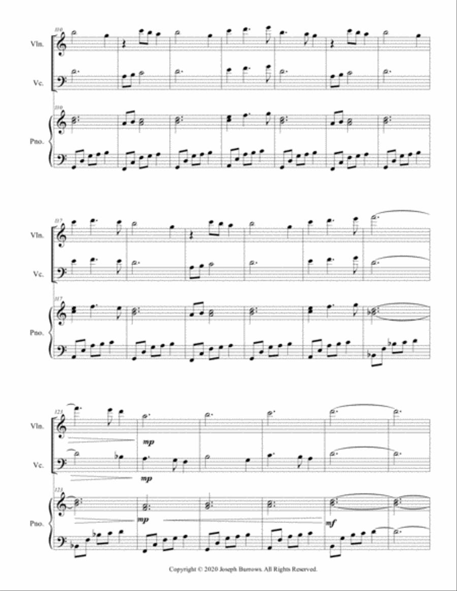 First Steps - Violin, Cello, and Piano Piano Trio scores gallery preview page 6