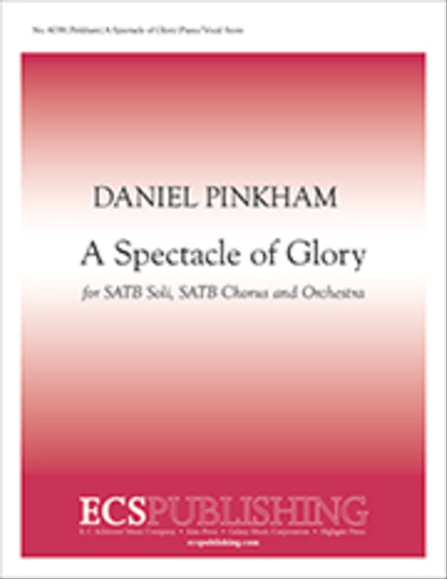 A Spectacle of Glory 4-Part scores gallery preview page 1