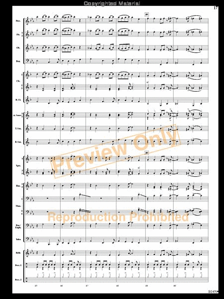 Trombone Tiger Rag Trombone Tiger Rag Concert Band scores gallery preview page 16