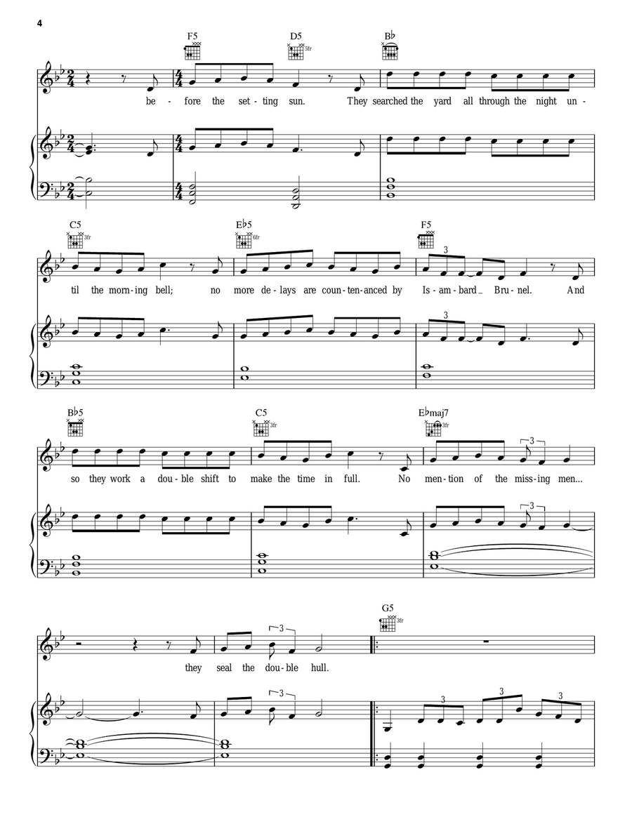 Ballad Of The Great Eastern Acoustic Guitar scores gallery preview page 4