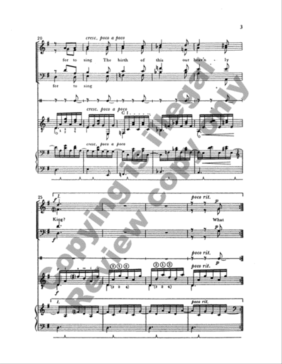 What Sweeter Music (Choral Score)