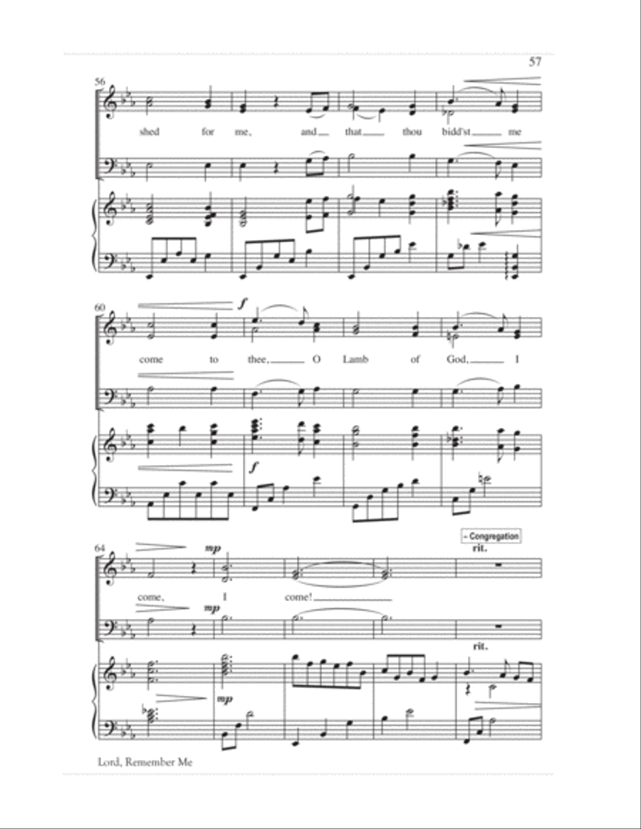 We Remember Calvary (SAB) 3-Part scores gallery preview page 60