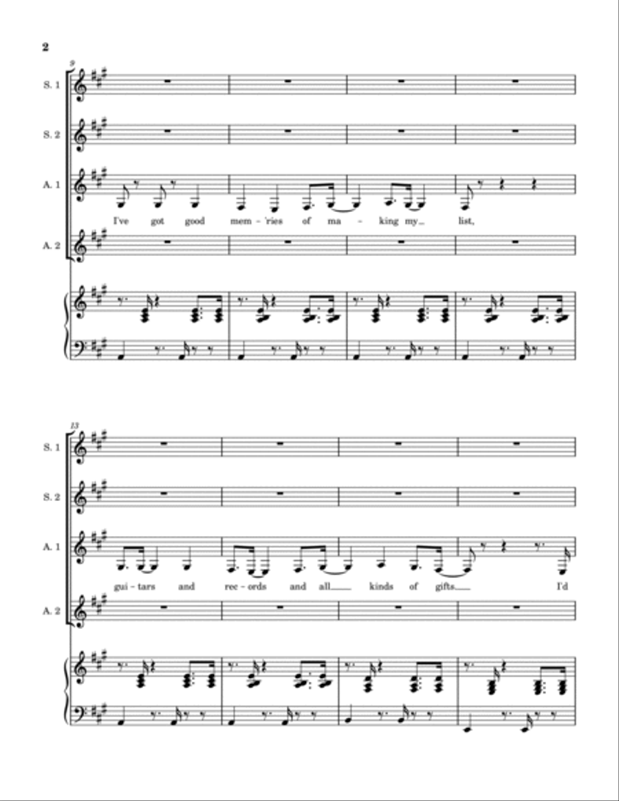 The Greatest Christmas The Greatest Christmas SSAA scores gallery preview page 3