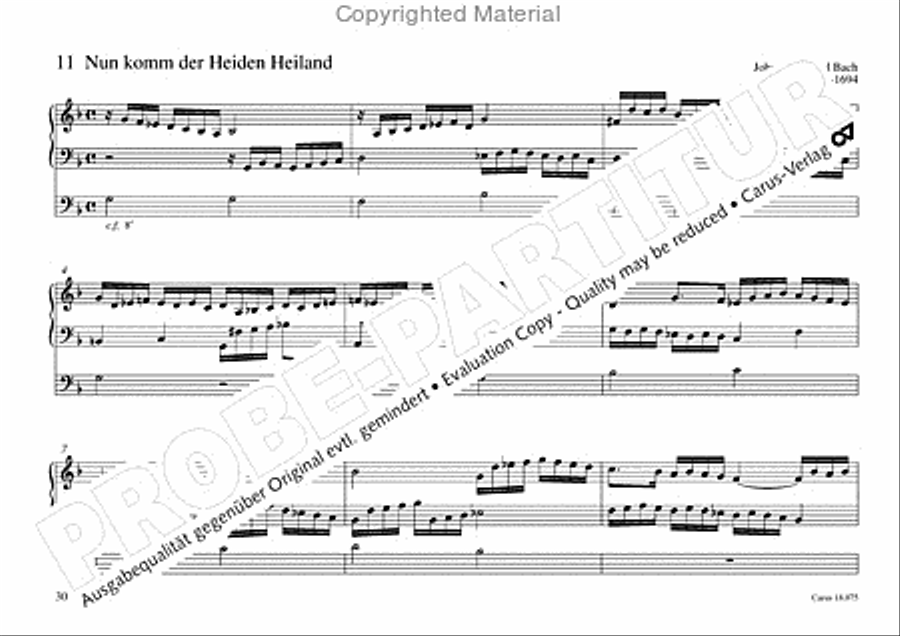 Freiburger Orgelbuch: Stammteil Organ Solo scores gallery preview page 31
