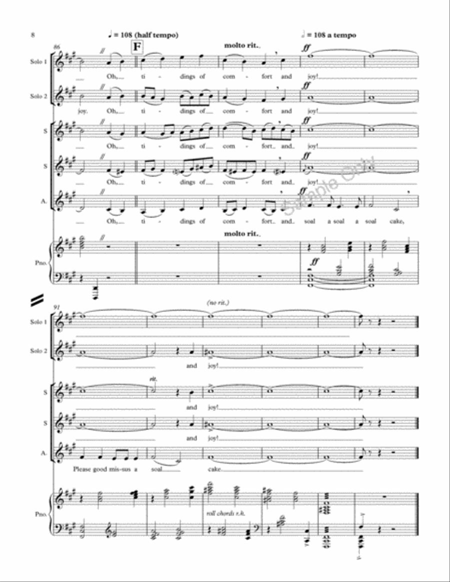Hey Ho Nobody Home SSA scores gallery preview page 9