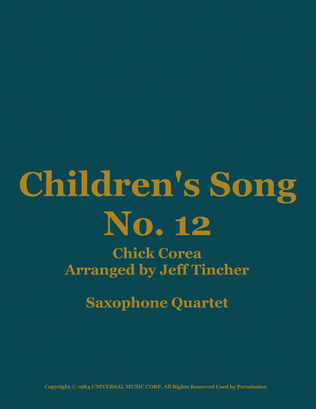 Children's Song No. 12