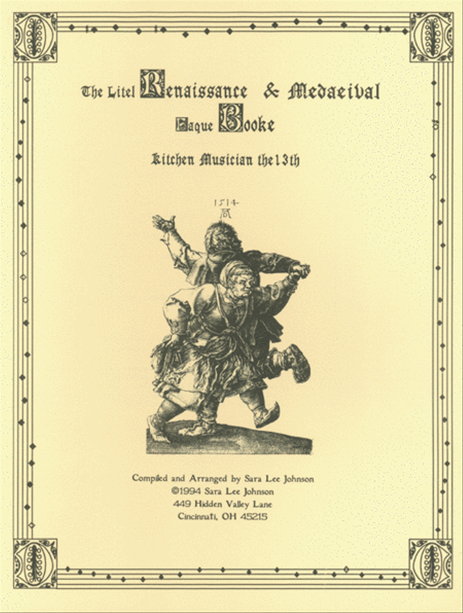 The Litel Renaissance & Medaeival Faque Booke Violin scores gallery preview page 1