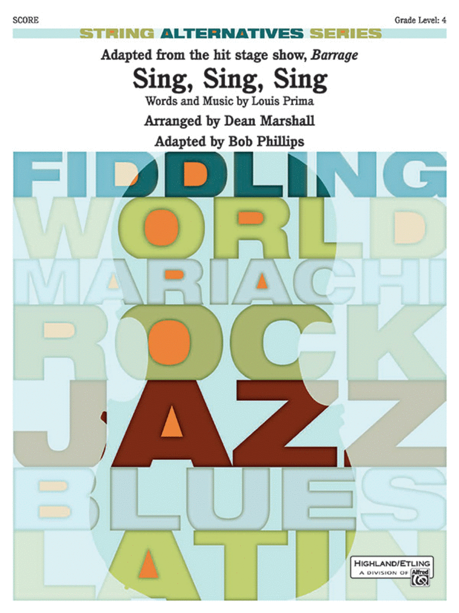 Sing, Sing, Sing (adapted from the stage show Barrage) (score only) String Orchestra scores gallery preview page 1