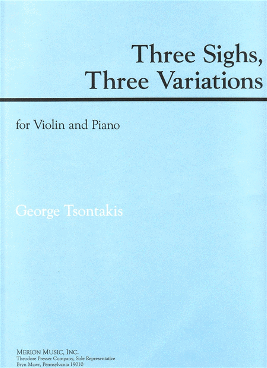 Three Sighs, Three Variations Chamber Music scores gallery preview page 1