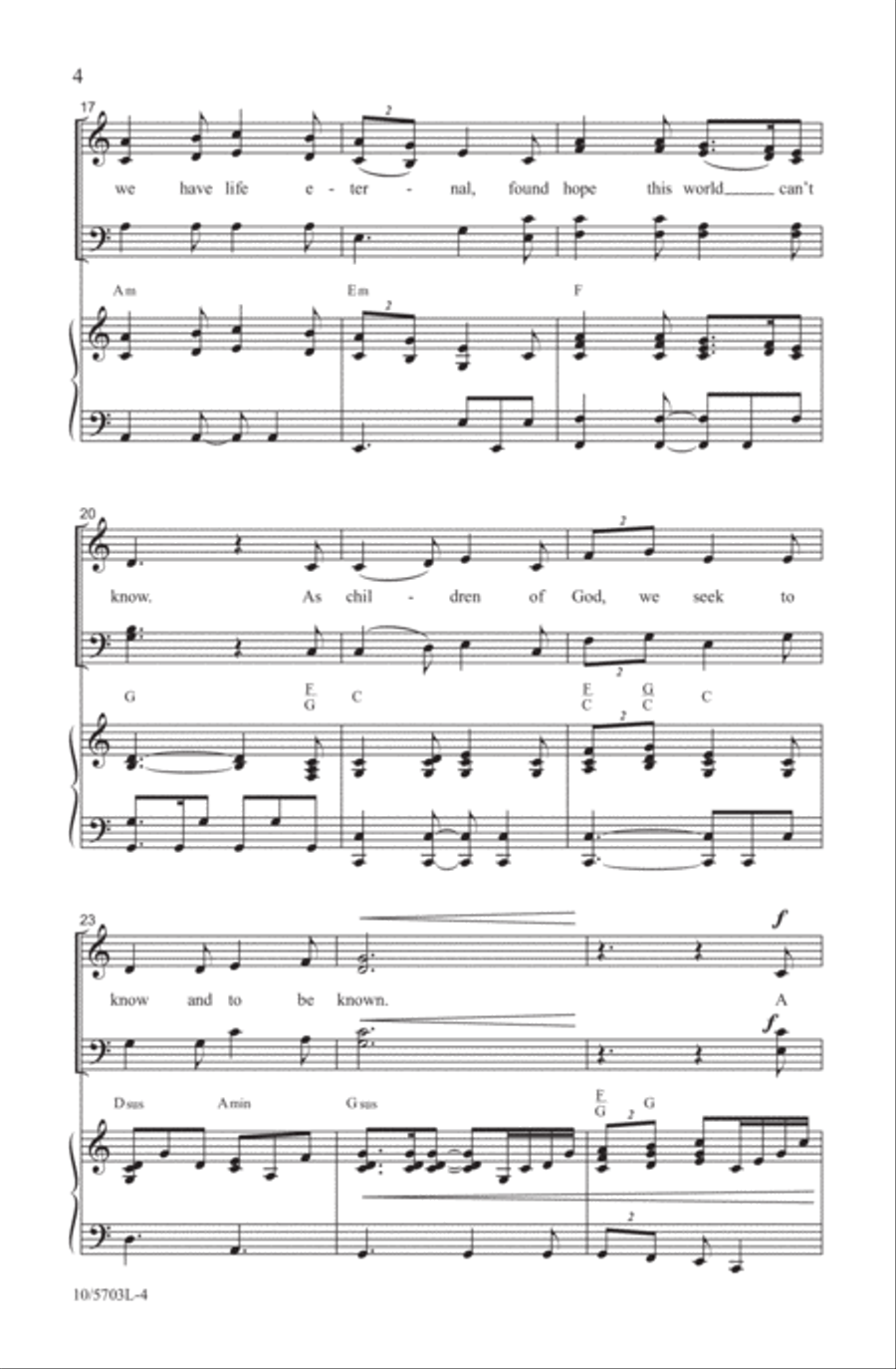 A Place to Belong 4-Part scores gallery preview page 4