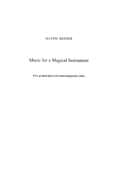 Music for a Magical Instrument