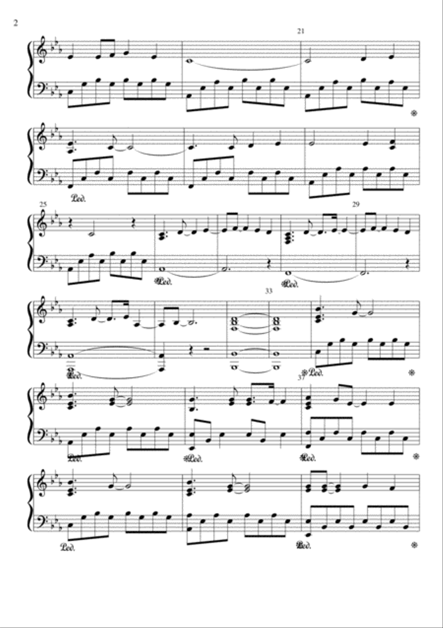 Turning Tables Piano Solo scores gallery preview page 2