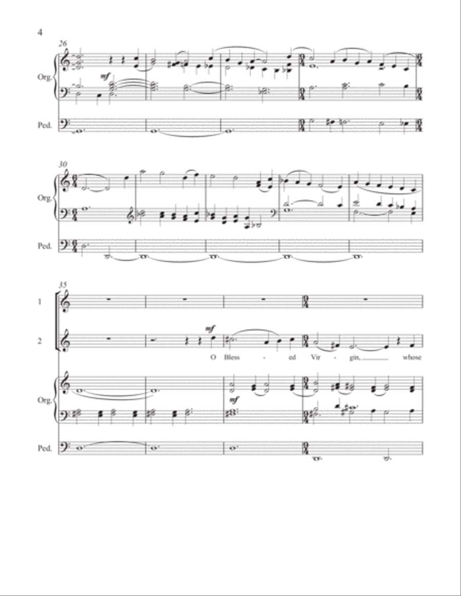 Windows of Grace: 1. O Glorious Mystery 2-Part scores gallery preview page 4
