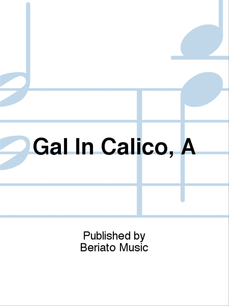Gal In Calico, A Piano, Vocal, Guitar scores gallery preview page 1