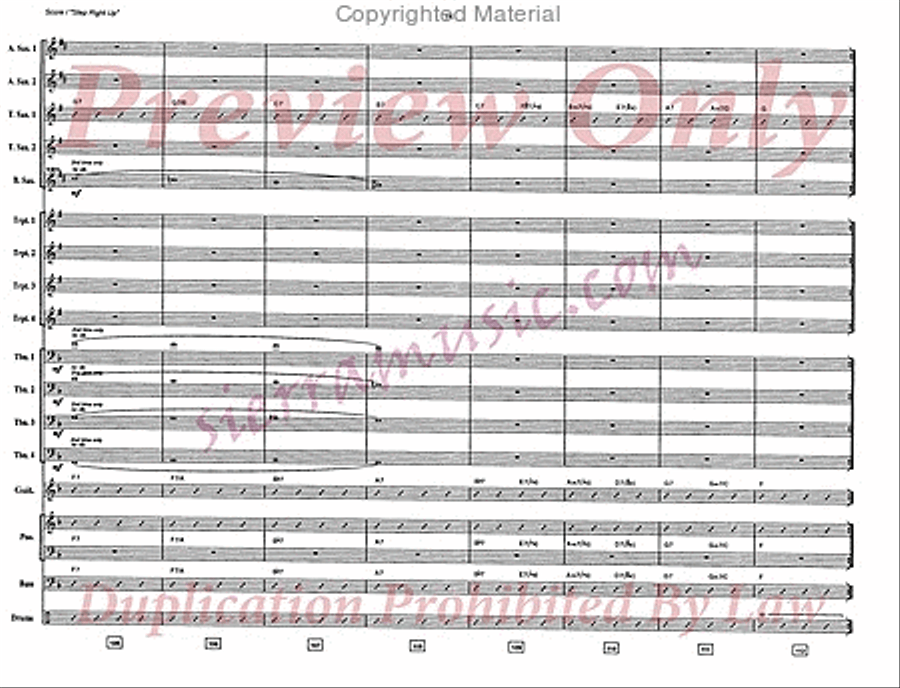 Step Right Up Big Band scores gallery preview page 15