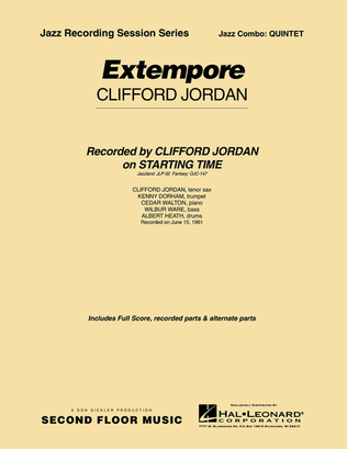 Book cover for Extempore
